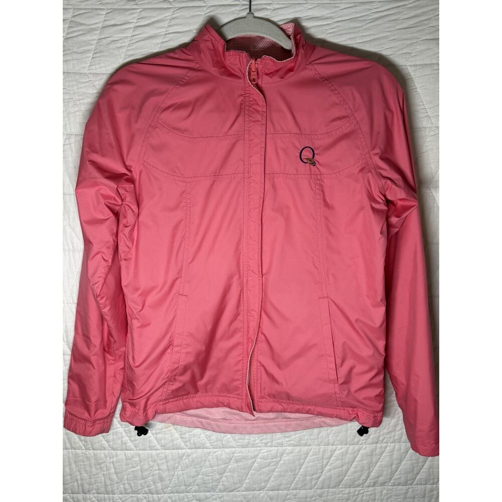 Peter Millar E4 Pink Reversible Windbreaker Jacket Women Sm Golf Tennis Preppy